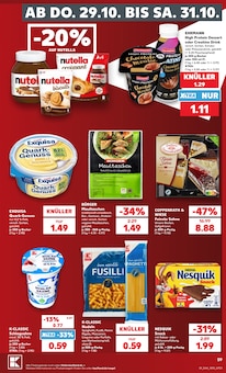 Nutella im Kaufland Prospekt "Hier bin ich richtig" mit 80 Seiten (Ravensburg)