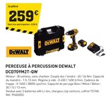 Perceuse à percussion DCD709M2T-QW à Tout Faire dans Coupiac