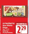 Aktuelles Mister Knusper Nuss-Waffel-Riegel Angebot bei EDEKA in Berlin ab 2,29 €