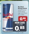 Aktuelle Red Bull Angebote bei combi in Rheda-Wiedenbrück Aktuelles Energy Drink Angebot bei combi in Rheda-Wiedenbrück ab 0,85 €