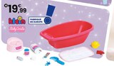 Baignoire avec accessoires baby coralie | 3 ans - KLEIN en promo chez JouéClub Boulogne-Billancourt à 19,99 €