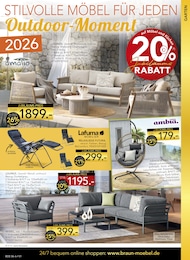 BRAUN Möbel-Center Prospekt für Offenburg: "OUTDOOR-MOMENT", 2 Seiten, 06.06.2026 - 27.06.2026