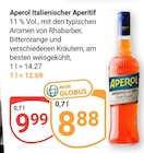 Italienischer Aperitif im Angebot bei GLOBUS in Wiesbaden Italienischer Aperitif Angebote von Aperol bei GLOBUS Wiesbaden für 8,88 €
