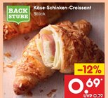 Käse-Schinken-Croissant Angebote von BACKSTUBE bei Netto Marken-Discount Delmenhorst für 0,69 €