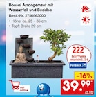 Bonsai Arrangement mit Wasserfall und Buddha für 39,99 € bei Netto Marken-Discount im Angebot Bonsai Arrangement mit Wasserfall und Buddha im aktuellen Netto Marken-Discount Prospekt