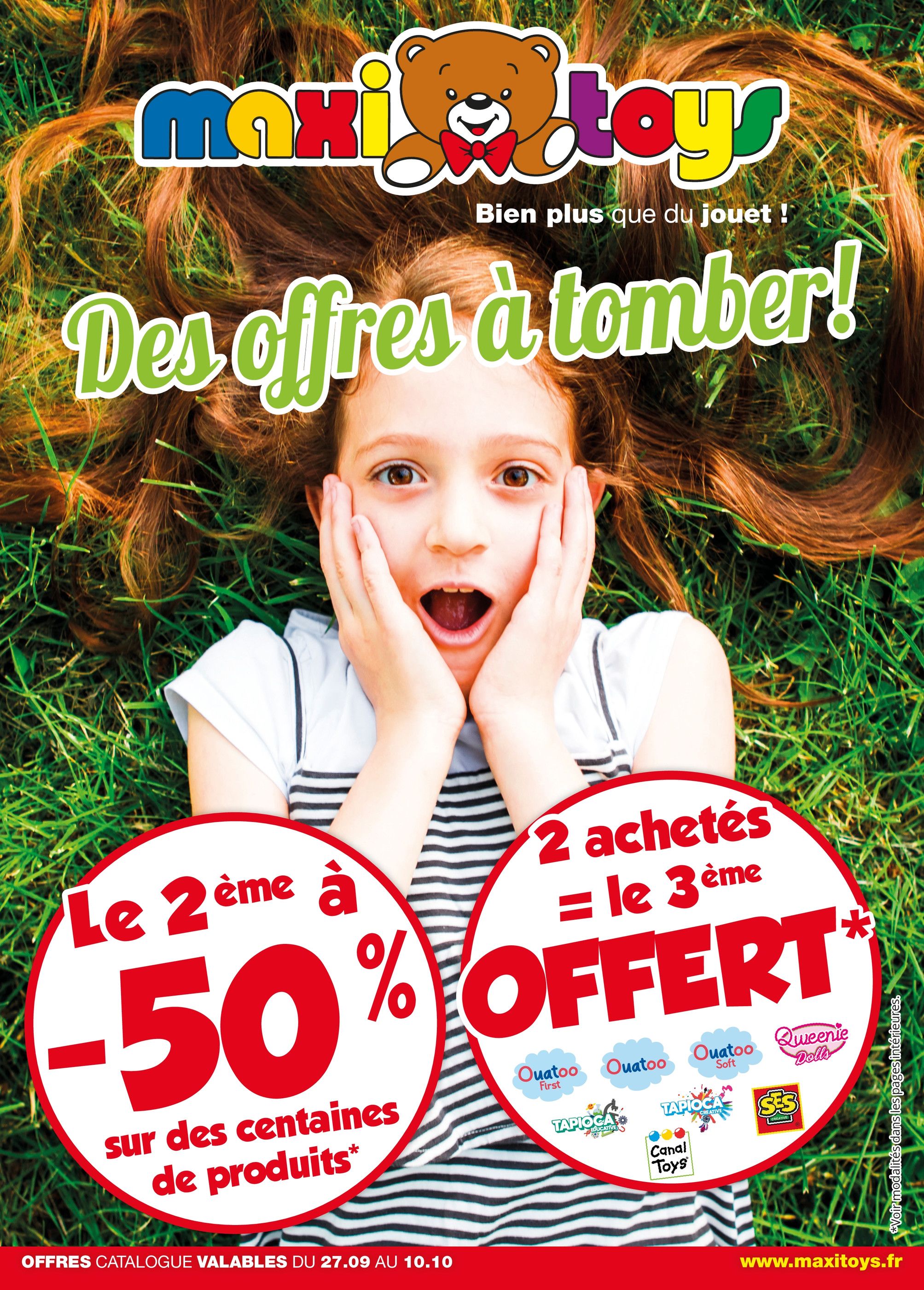 Catalogue Maxitoys à Montreuil, avec 8 pages Prospectus Maxitoys à Montreuil, "Des offres à tomber ! ", 8 pages, 27/09/2021 - 10/10/2021