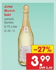 Sekt Angebote von Jules Mumm bei Netto Marken-Discount Braunschweig für 3,99 €