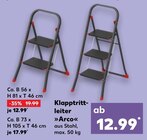 Klapptrittleiter »Arco« bei Kaufland im Prospekt "" für 12,99 €