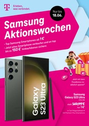 Aktueller Elektromarkt Prospekt von Telekom Shop, Samsung Aktionswochen, gültig von 31.05.2023 bis 18.06.2023 