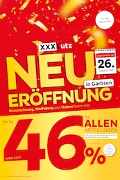 Aktueller XXXLutz Möbelhäuser Möbel & Einrichtung Prospekt für Unterlüß: NEUERÖFFNUNG in Garbsen mit 8} Seiten, 27.09.2024 - 12.10.2024