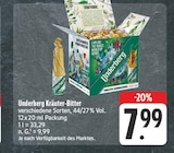 Kräuter-Bitter im Angebot bei EDEKA in Jena Kräuter-Bitter Angebote von Underberg bei EDEKA Jena für 7,99 €