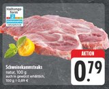 Schweinekammsteaks natur Angebote bei E center Pirna für 0,79 €