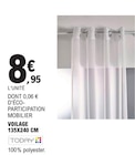 Voilage 135x240 cm - TODAY en promo chez E.Leclerc Bourg-en-Bresse à 8,95 €