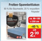 Aktuelles Frottee-Spannbettlaken Angebot bei Zimmermann in Mainz ab 2,99 €