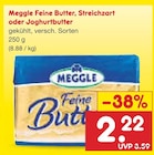 Aktuelle Joghurt Angebote bei Netto Marken-Discount in Neuss Aktuelles Meggle Feine Butter, Streichzart oder Joghurtbutter Angebot bei Netto Marken-Discount in Neuss ab 2,22 €