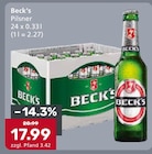 Pilsner Angebote von Beck's bei Getränke König Ingolstadt für 17,99 €