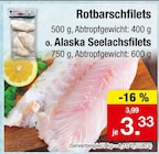 Rotbarschfilets oder Alaska Seelachsfilets Angebote bei Zimmermann Bremen für 3,33 €