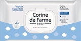 Lingettes Water Essential Peaux Sensibles X70 - Corine de Farme à 1,31 € dans le catalogue Intermarché Hyper