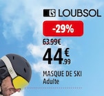 Masque de ski - LOUBSOL dans le catalogue Intersport