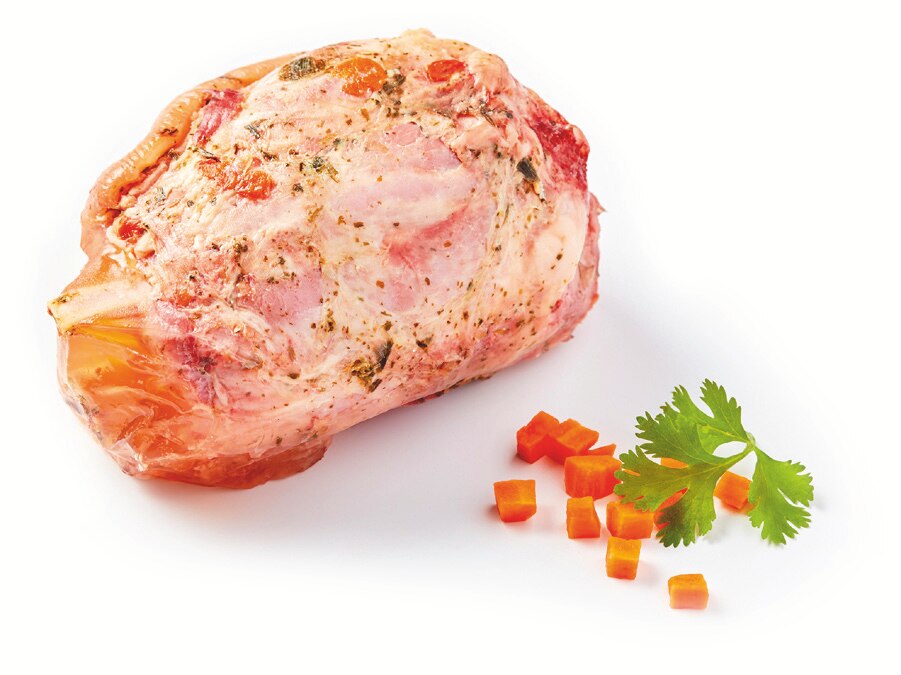 Jambonneau cuit étuvé légumes