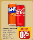 Coca-Cola oder Fanta für 0,75 € bei REWE im Angebot Coca-Cola oder Fanta im aktuellen REWE Prospekt