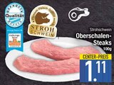 Oberschale im EDEKA Prospekt Oberschalen-Steaks von Strohschwein im aktuellen EDEKA Prospekt für 1,11 €