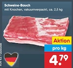 Schweine-Bauch für 4,79 € bei Netto Marken-Discount im Angebot Schweine-Bauch im aktuellen Netto Marken-Discount Prospekt