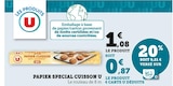 Papier special cuisson - U en promo chez U Express Papier special cuisson - U dans le catalogue U Express