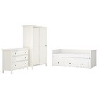 Schlafzimmermöbel 3er-Set weiß gebeizt von HEMNES im aktuellen IKEA Prospekt