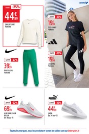 Promos Sweat Femme dans le catalogue "DES REMISES EN PLEINE FORME" de Intersport à la page 13