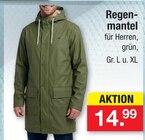 Aktuelles Regenmantel Angebot bei Zimmermann in Göttingen ab 14,99 €