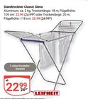 Aktuelle Wäscheständer Angebote bei GLOBUS in Krefeld Aktuelles Standtrockner Classic Siena Angebot bei GLOBUS in Krefeld ab 22,99 €
