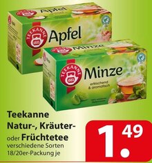 Teekanne Natur-, Kräuter- oder Früchtetee bei famila Nordost in Hamburg Teekanne Natur-, Kräuter- oder Früchtetee im Angebot bei famila Nordost Hamburg für 1,49 €