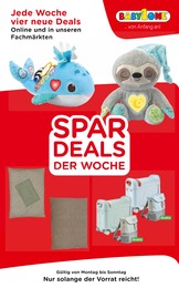 Spielzeug & Baby Prospekt von BabyOne in Beverungen Aktueller BabyOne Spielzeug & Baby Prospekt für Beverungen: SPARDEALS DER WOCHE mit 4} Seiten, 11.12.2023 - 17.12.2023