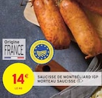 Promo Saucisse de Montbéliard IGP Morteau Saucisse à 14,00 € dans le catalogue Intermarché à Amancy