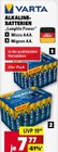 Alkaline-Batterien Longlife Power Micro AAA Angebote von Varta bei E center Ulm für 7,77 €