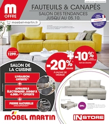 Catalogue Möbel Martin à Thionville, avec 24 pages Prospectus Möbel Martin à Thionville, "FAUTEUILS & CANAPÉS", 24 pages, 03/09/2025 - 30/09/2025
