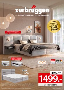 Bett im Zurbrüggen Prospekt "Ihr Einrichtungshaus der Extraklasse!" mit 12 Seiten (Oberhausen)