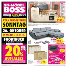 SB Möbel Boss Prospekt für Mainz mit 12 Seiten SB Möbel Boss Prospekt für Mainz: "JETZT WIRD RICHTIG GESPART!", 12 Seiten, 25.10.2025 - 31.10.2025