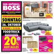 SB Möbel Boss Möbel & Einrichtung Prospekt der aktuellen Woche mit 12 Seiten, gültig von 25.10.2025 bis 31.10.2025, in Nieder-Olm und Umgebung Aktueller SB Möbel Boss Möbel & Einrichtung Prospekt in Nieder-Olm und Umgebung, "JETZT WIRD RICHTIG GESPART!" mit 12 Seiten, 25.10.2025 - 31.10.2025