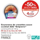 Couronnes de crevettes sauce cocktail ASC - DELPIERRE en promo chez Monoprix Lille à 4,50 €