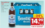 Netto Marken-Discount Aull - Benediktiner Hell Angebot im Prospekt Benediktiner Hell bei Netto Marken-Discount im Aull Prospekt für 14,99 €