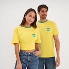 La Halle Brignoles - Promo T-shirt maillot de football Brésil coton jaune mixte Promo T-shirt maillot de football Brésil coton jaune mixte à 9,99 € dans le catalogue La Halle à Brignoles