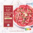 Picard Saint-Maur-des-Fossés - Promo Carpaccio de boeuf et sa sauce au pistou Promo Carpaccio de boeuf et sa sauce au pistou à 4,89 € dans le catalogue Picard à Saint-Maur-des-Fossés