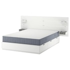 Bettgestell + Aufbewahrung+Matratze mit Kopfteil weiß/Valevåg fest 180x200 cm von NORDLI für 868,00 € bei IKEA im Angebot Bettgestell + Aufbewahrung+Matratze mit Kopfteil weiß/Valevåg fest 180x200 cm von NORDLI im aktuellen IKEA Prospekt