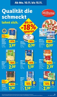Mozzarella im aktuellen Lidl Prospekt (Bochum) Mozzarella im Lidl Prospekt "LIDL LOHNT SICH" mit 67 Seiten (Bochum)