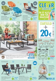 Gartensitzmöbel im Trends Prospekt "Alle unter 100€! - Die besten Gründe sich neu einzurichten" mit 12 Seiten (Essen)