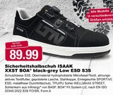i&M BauCentrum Weißenfels - Sicherheitshalbschuh ISAAK XXST BOA black-grey Low ESD S3S Angebot im Prospekt Sicherheitshalbschuh ISAAK XXST BOA black-grey Low ESD S3S bei i&M BauCentrum im Weißenfels Prospekt für 107,09 €