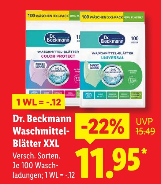 Waschmittel-Blätter XXL Color Protect