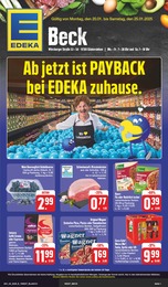 Aktueller EDEKA Supermärkte Prospekt für Karlstadt: Wir lieben Lebensmittel! mit 28} Seiten, 20.01.2025 - 25.01.2025